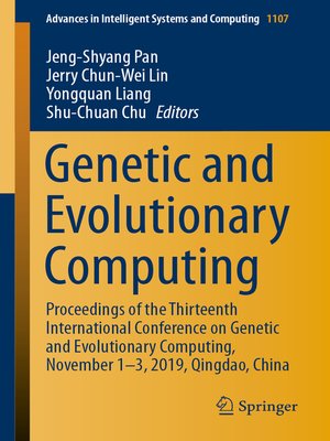 cover image of Genetic and Evolutionary Computing